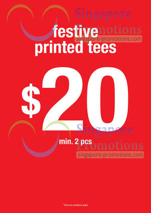 Featured image for (EXPIRED) Giordano $20 Festive Printed Tees 2 Jan 2013