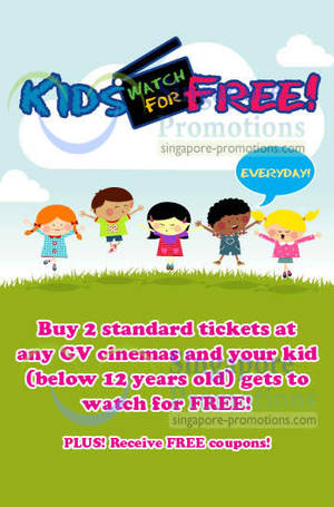 Featured image for (EXPIRED) Golden Village FREE Kid Admission With 2 Adult Ticket Purchase 3 Jan – 31 Dec 2013