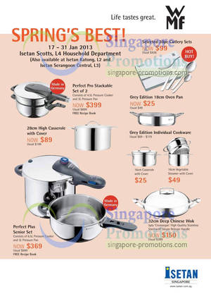 Featured image for (EXPIRED) Isetan WMF Kitchenware & Cookware Promotion Offers 17 – 31 Jan 2013