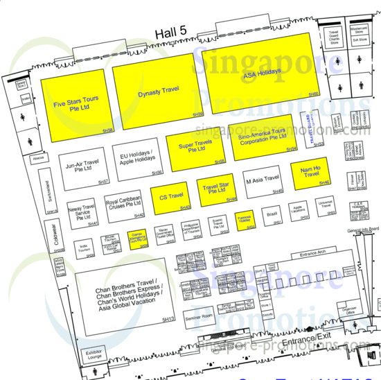 Hall 5 Floor Map Plan