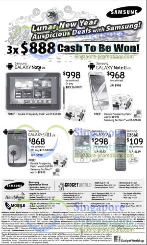 Featured image for 3Mobile, Handphone Shop & GadgetWorld Smartphones No Contract Offers 26 Jan 2013