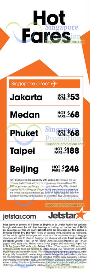 Featured image for Jetstar Airways Promotion Air Fares 29 Jan 2013