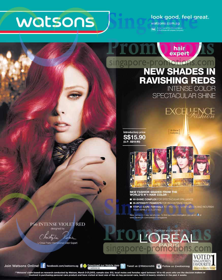 Loreal Excellence Fashion » Watsons Personal Care, Health, Cosmetics