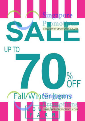 Featured image for (EXPIRED) Lowrys Farm Up To 70% Off Promotion @ All Outlets 22 Jan 2013