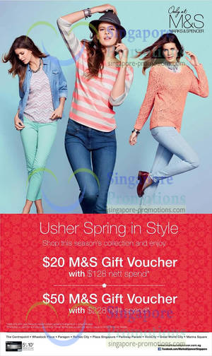 Featured image for (EXPIRED) Marks & Spencer FREE $20 Gift Voucher With $128 Minimum Spend 24 Jan 2013