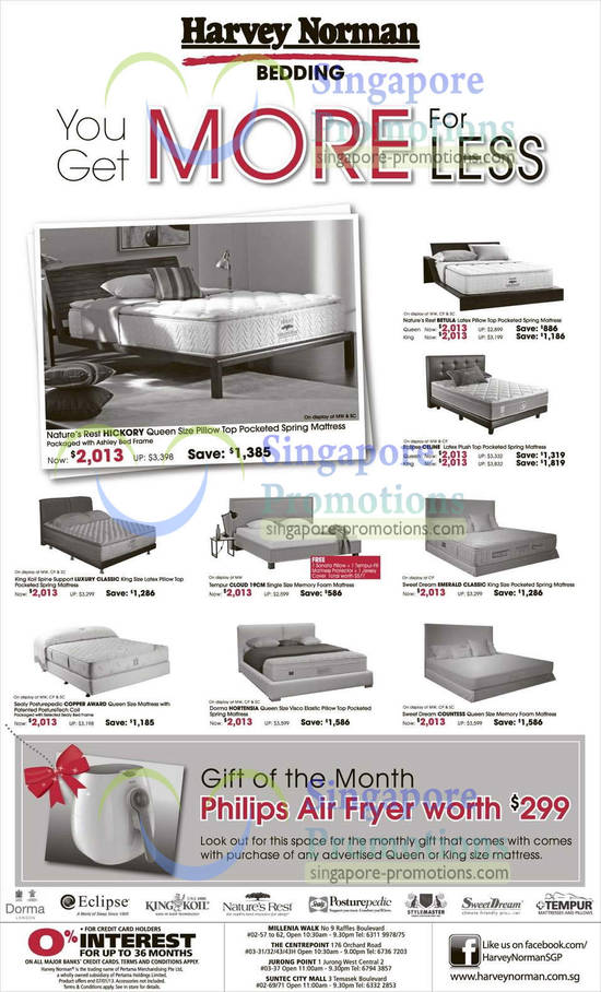 Mattresses, Natures Rest, Eclipse, Sweet Dream, Dorma, King Koil, Sealy, Tempur