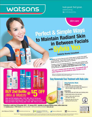 Featured image for (EXPIRED) Watsons Personal Care, Health, Cosmetics & Beauty Offers 3 – 9 Jan 2013