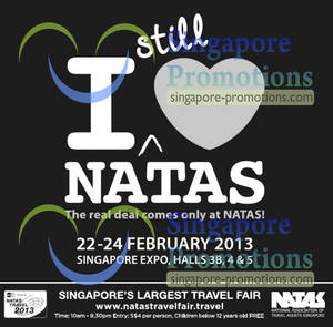 Featured image for (EXPIRED) NATAS Fair 2013 (Feb 2013) Travel Fair @ Singapore Expo 22 – 24 Feb 2013