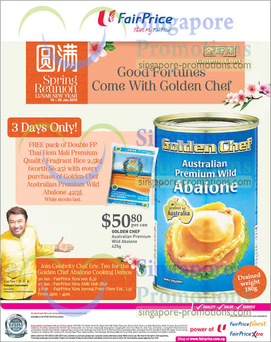 NTUC Fairprice Golden Chef 18 Jan 2013