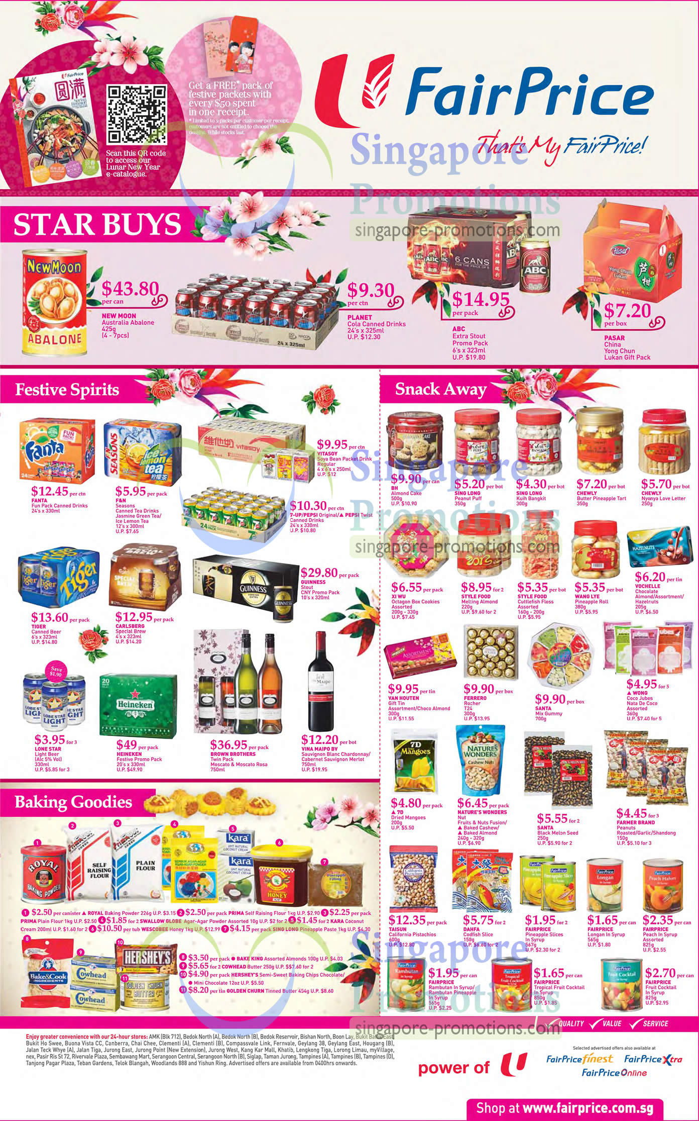 Featured image for NTUC Fairprice Abalone, Wines, Electronics, Appliances & Kitchenware Offers 17 - 30 Jan 2013
