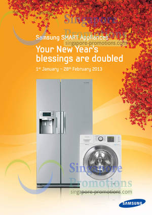 Featured image for Samsung Fridges, Washers, Microwave Ovens & Home Appliances New Year Offers 1 Jan – 28 Feb 2013