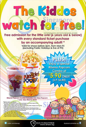 Featured image for Shaw Theatres FREE Kid (< 6yrs) Admission With 1 Adult Ticket Purchase 11 Jan 2013