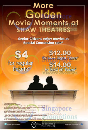 Featured image for (EXPIRED) Shaw Theatres Senior Citizens Concession Promotion 7 Jan – 31 Dec 2013