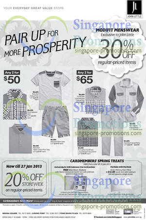 Featured image for (EXPIRED) John Little 20% Off Storewide Promotion 24 – 27 Jan 2013