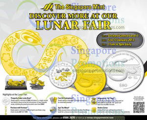 Featured image for (EXPIRED) Singapore Mint Lunar Fair @ Orchard Central 5 – 13 Jan 2013