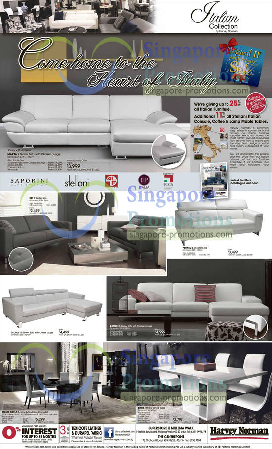 Sofa Sets, Marta, Pegaso, Gloria, Dafne, Shine, Monte Carlo