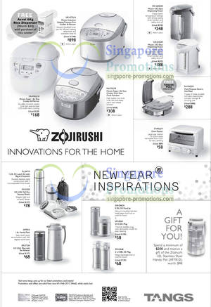 Featured image for (EXPIRED) Tangs Zojirushi Kitchen Electronics & Kitchenware Offers 11 Jan – 6 Feb 2013