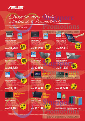 Featured image for ASUS Notebooks & Smartphone Coupons 4 – 17 Feb 2013
