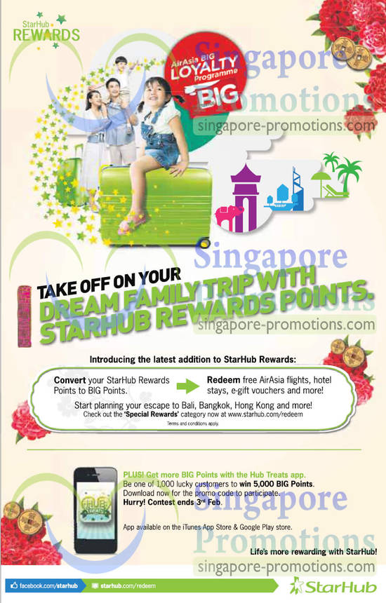 Air Asia Flight, Hotel Stay, Latest Addition to Starhub Rewards