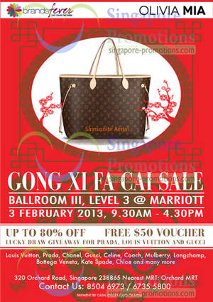 Featured image for (EXPIRED) Brandsfever Handbags Sale Up To 80% Off @ Marriott Hotel 3 Feb 2013