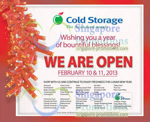 Featured image for Cold Storage Chinese New Year Shopping Operating Hours 10 Feb 2013