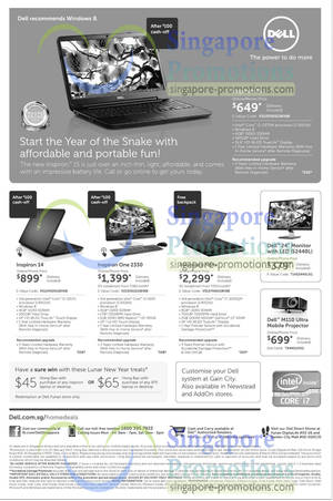 Featured image for Dell Notebooks, Desktop PC & Accessories Offers 19 – 22 Feb 2013