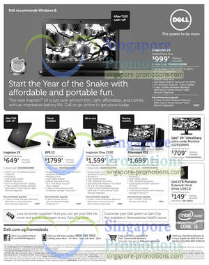 Featured image for (EXPIRED) Dell Notebooks, Desktop PC & Accessories Offers 4 – 14 Feb 2013