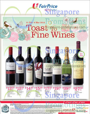 Featured image for (EXPIRED) NTUC Fairprice Wine Promotion Offers 21 Feb – 6 Mar 2013