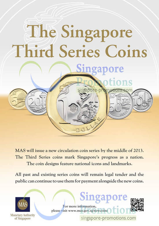 Singapore New Coins 21 Feb 2013