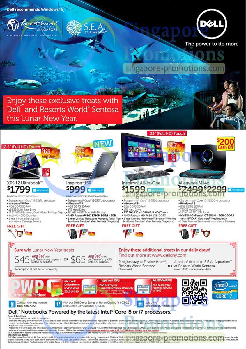 Featured image for Dell Notebooks, Desktop PC & Accessories Offers 1 - 22 Feb 2013