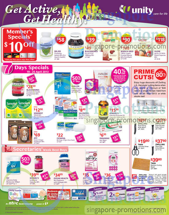 19 Apr 7 Days Specials Blackmores, AFC, cetaphil, Avalon, Borsch Med