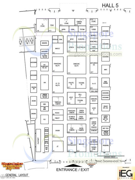 19 Mar Electronics Wholesale Expo Floor Map