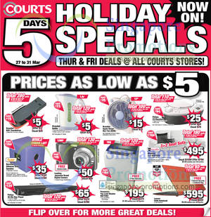 Featured image for Courts 5 Day Holiday Specials Promotion 27 – 31 Mar 2013