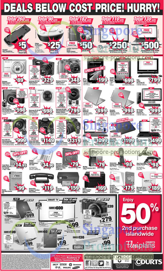 30 Mar Digital Cameras, Desktop PCs, Notebooks, Printers, Samsung, Nikon, Canon, Sony, Acer, Toshiba, HP