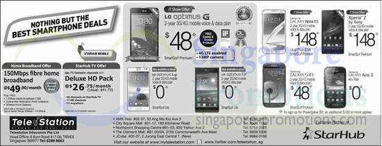 9 Mar TeleStation LG Optimus G, L9, L7, Samsung Galaxy Note II LTE, S III LTE, Ace 2, Sony Xperia Z