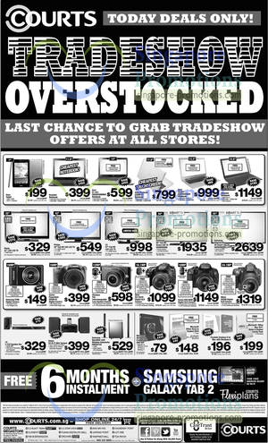 Featured image for Courts Tradeshow Overstocked One Day Deals 13 Mar 2013