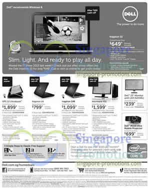 Featured image for Dell Notebooks, Desktop PC & Accessories Offers 11 – 21 Mar 2013