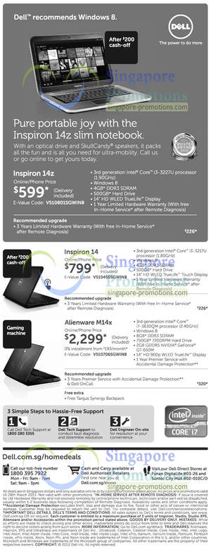 Featured image for (EXPIRED) Dell Notebooks Offers 18 – 28 Mar 2013