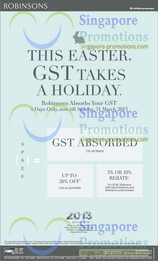 GST Absorbed on Easter Day