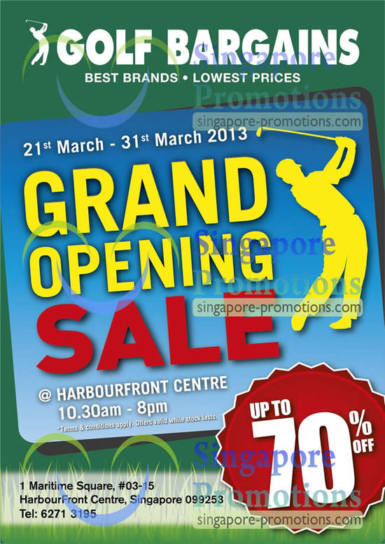 Golf Bargains 21 Mar 2013