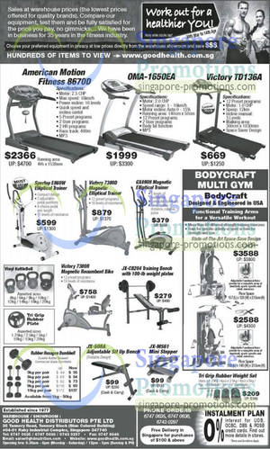 Featured image for Good Health Distributors Gym Equipment Offers 30 Mar 2013