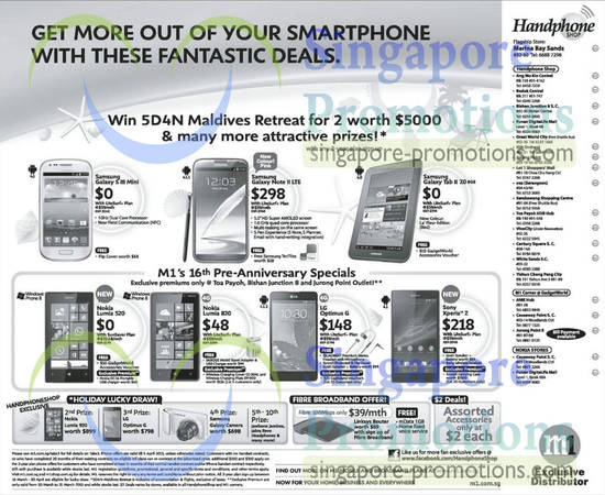 Handphone Shop Samsung Galaxy S III Mini, Note II LTE, Tab 2 7.0, Nokia Lumia 520, 820, LG Optimus G, Sony Xperia Z