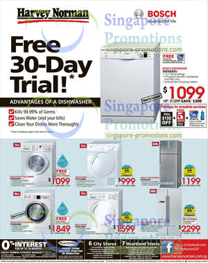 Featured image for (EXPIRED) Harvey Norman Bosch Home Appliances Offers 21 – 23 Mar 2013