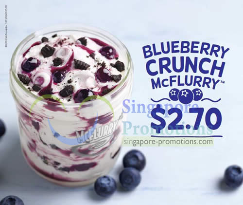 McDonald’s Blueberry Crunch McFlurry With Orea Cookie Bits 17 Mar 2013