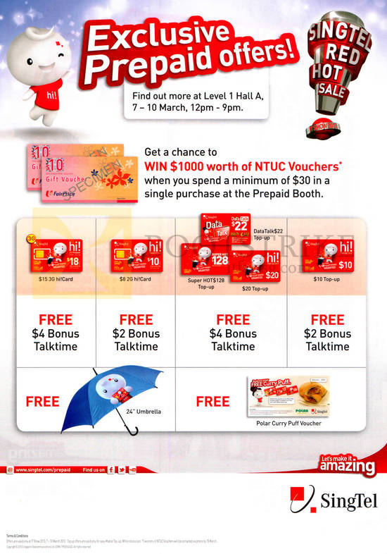 Mobile Prepaid Hi Card, Top Up Cards Free Bonus Talktime, Free Vouchers