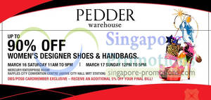 Featured image for (EXPIRED) Pedder Shoes & Handbags Warehouse Sale Up To 90% Off 16 – 17 Mar 2013