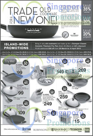 Featured image for (EXPIRED) Scanpan Cookware Trade-In Islandwide Promo 29 Mar – 14 Apr 2013