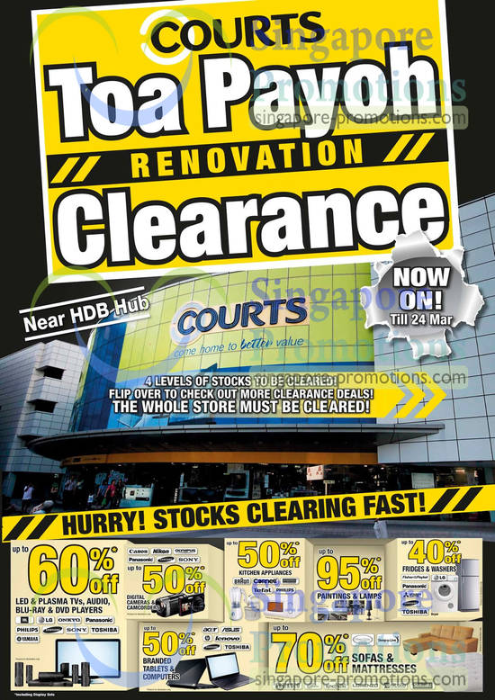 Toa Payoh Renovation Clearance Enjoy Up To 50 Percent off on Digital Cameras, Kitchen Appliances, Tablet, Notebooks