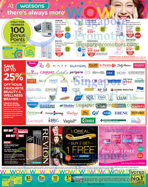 Featured image for Watsons Personal Care, Health, Cosmetics & Beauty Offers 28 Mar – 3 Apr 2013