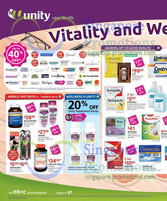 Up To 40 Percent Off Selected Brands, Hot Buys, Holistic Way Collagen Supplement, AFC Cho Beauty, Cho Kouzu, Betadine Douche Refill